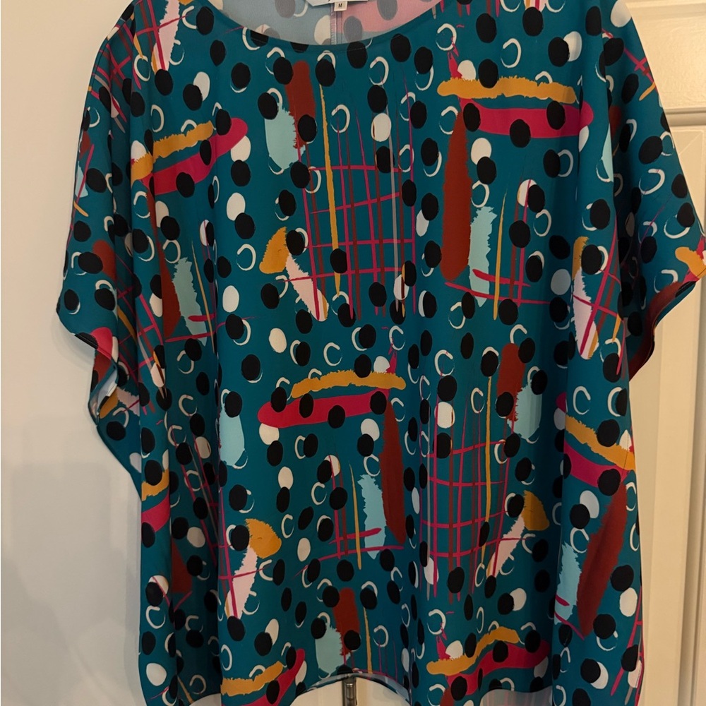 Crosby Colorful Polka Dot Blouse
